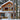 winter cabin in the snow