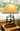rustic elk table lamp lantern